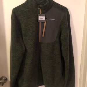 EDDIE BAUER 1/2 ZIP MENS SWEATER TYPE SHIRT